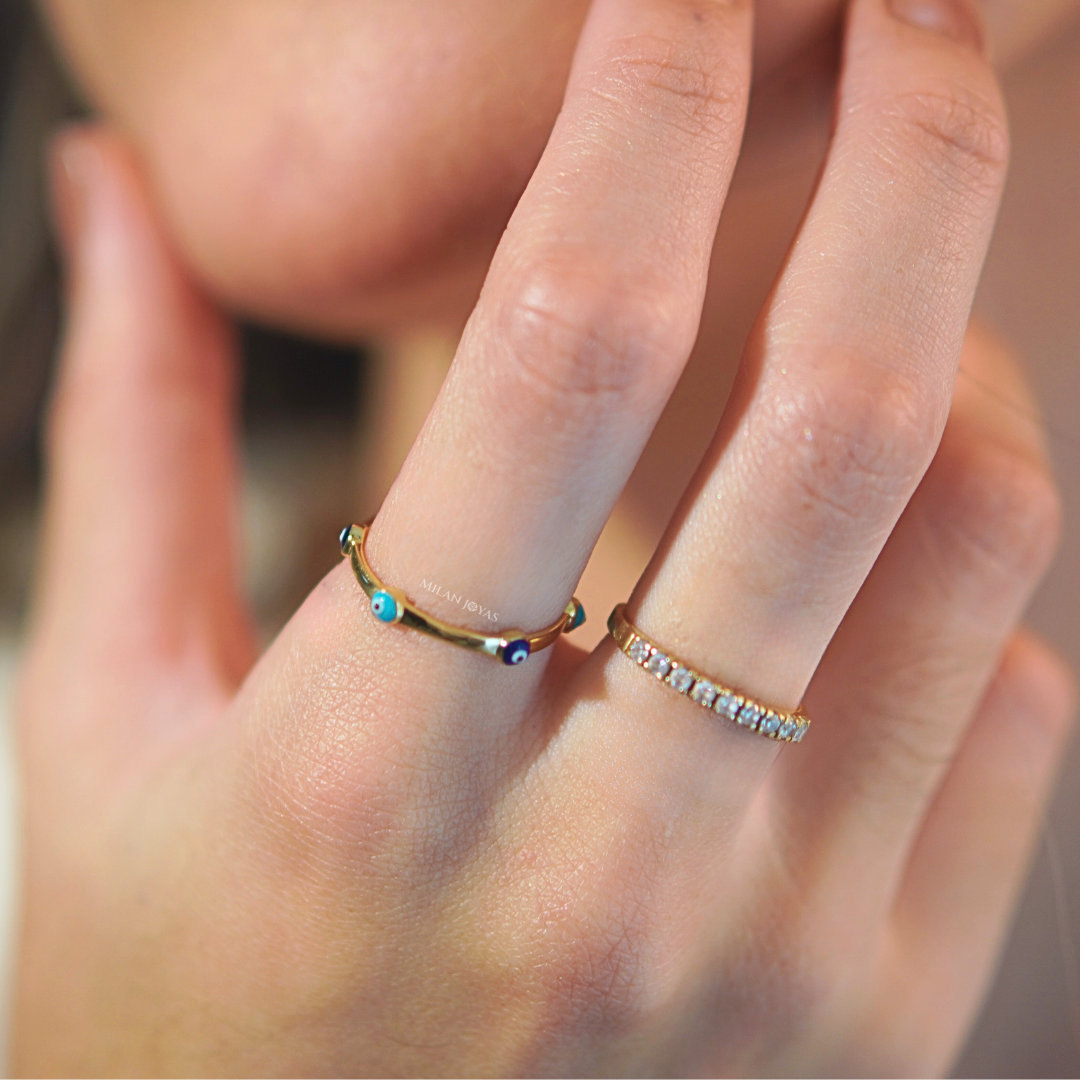 Ojos Turcos en Anillos