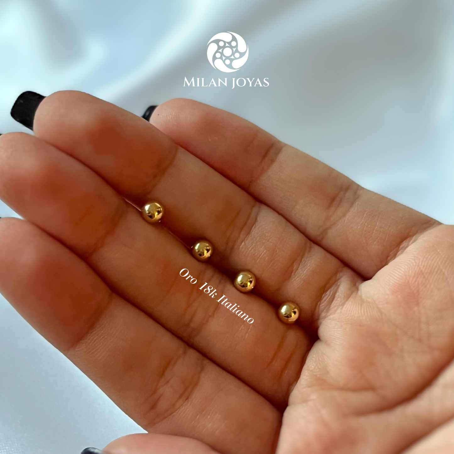Par Topos Balines Milan Joyas
